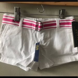 New!  Ralph Lauren White Chino Short